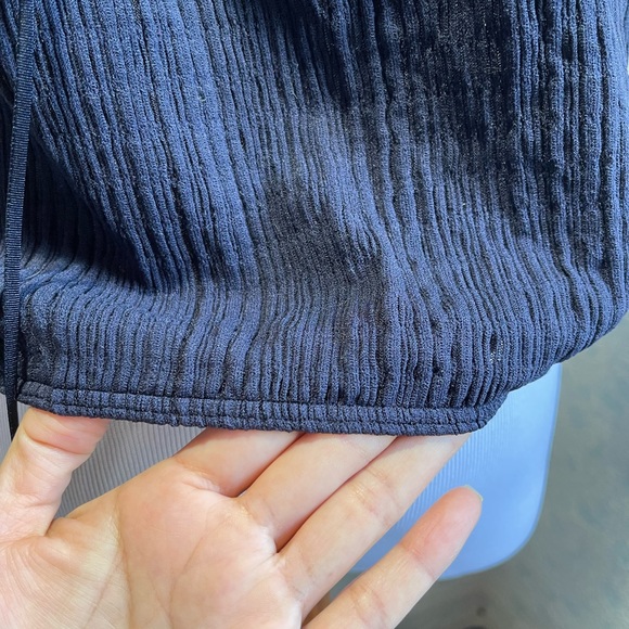 WOLFORD Women’s Deep Blue Bondi Beach Top Size Small - Picture 6 of 9